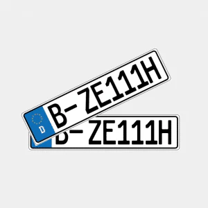 1 Stck. Kennzeichen - Oldtimer (optional Saison, Carbon, Grün)