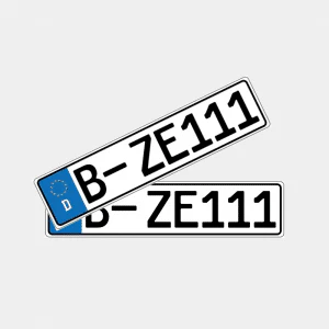 1Stck. Kennzeichen - kurze Version (optional Saison, Carbon, Grün)