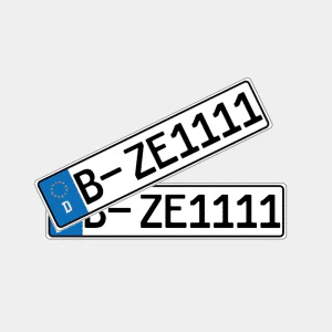 1Stck. Kennzeichen Standard (optional Saison, Carbon, Grün)