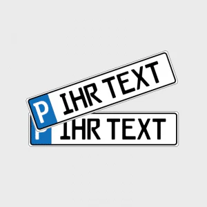 Parkplatz Kennzeichen